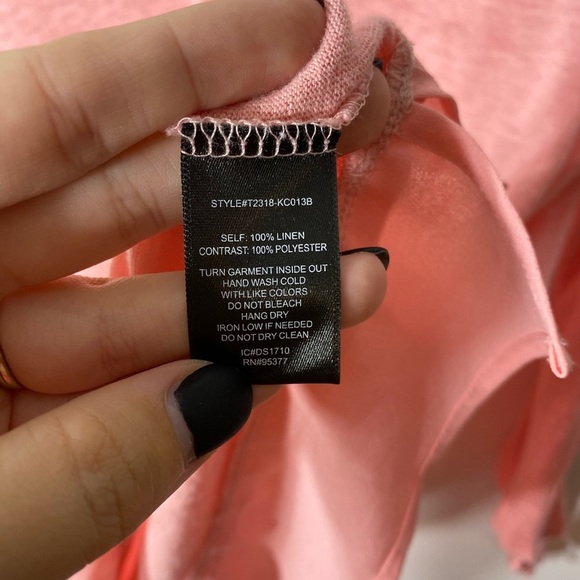 Sanctuary Long Sleeve Top with Tie Sleeves - Picture 4 of 6